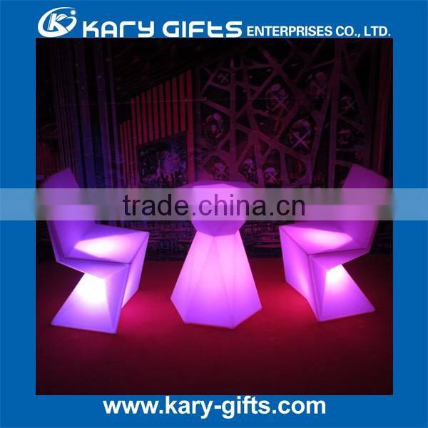LED illuminated cocktail table party led lighted table bar furniture KFT-6076