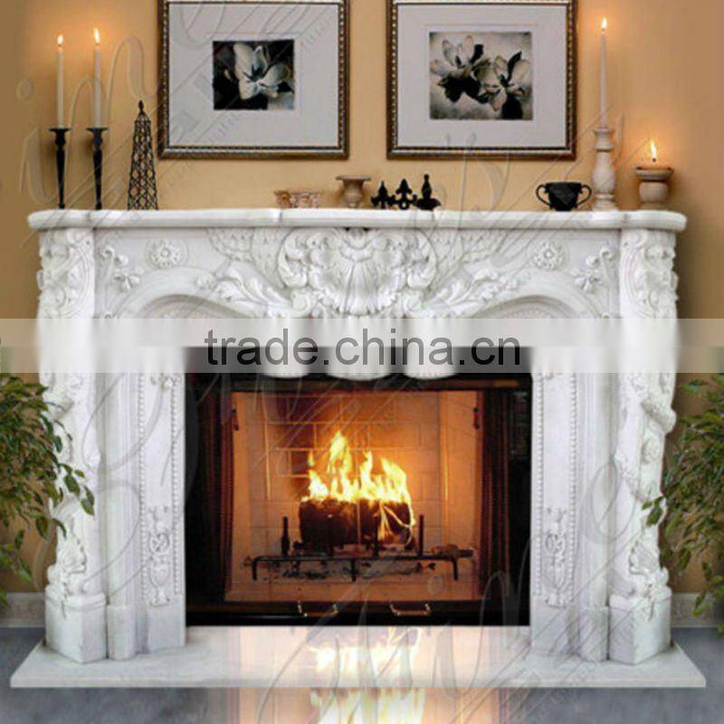 Antique Stone Fireplace Frame
