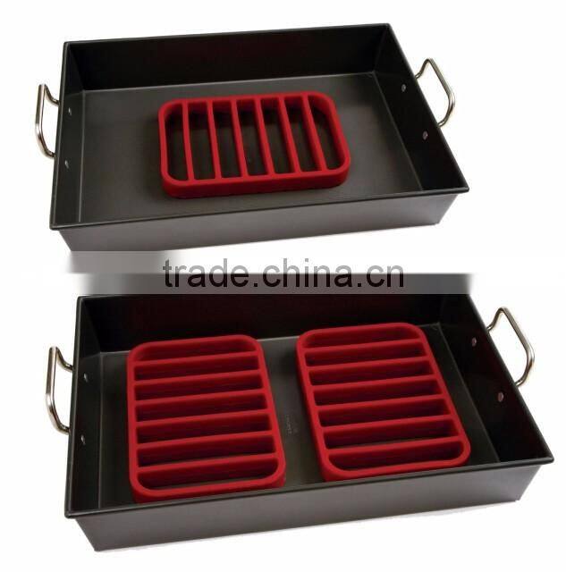 2016 Hot Selling 100% FDA eco-friendly silicone bbq roasting rack