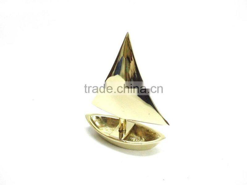 Nautical boat paper weight pen holder