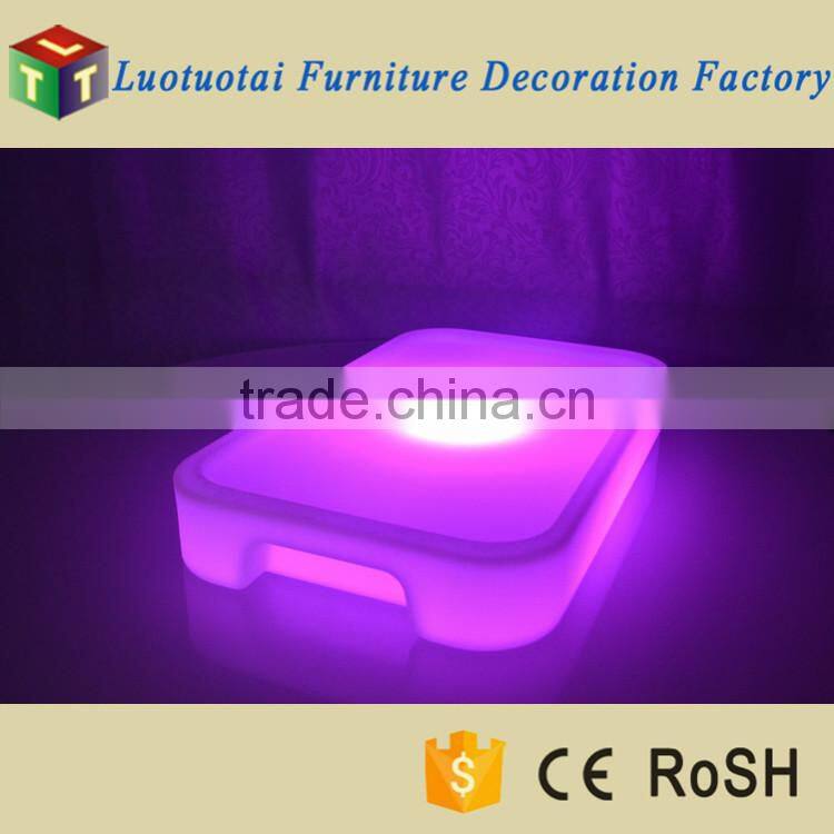 Disco and night club use 16 color changed led bar wine tray with remote cotrol