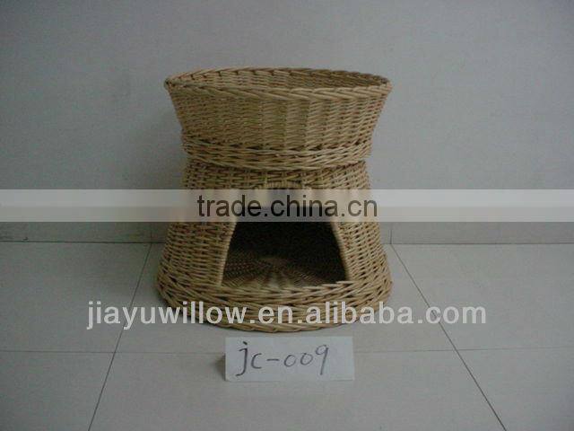 100% handmade wicker cat basket cat carry basket wholesale