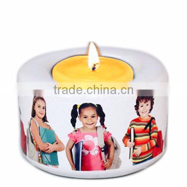 sublimation ceramic birthday candle holder party decorations