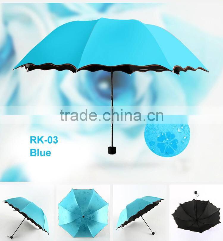 Strong Sun Flower Decoration Umbrella, Folding Umbrella