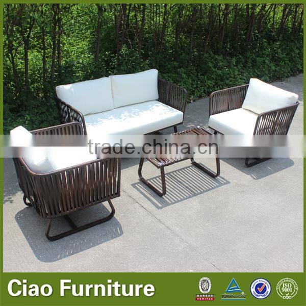 Modern aluminium frame ribbon modular sofa set