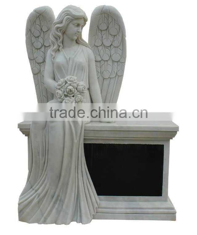Tombstone.Hand carved cemetery angel statue tombstone