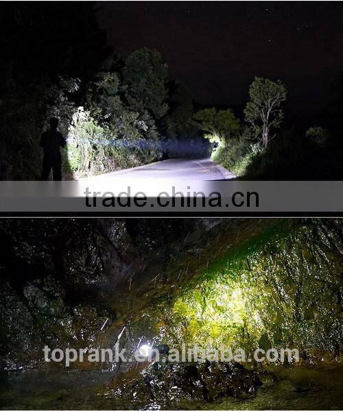 TOPRANK high power LED flashlight torch LED; Aluminium Tactical flashing, High Lumen Torch for outdoor use