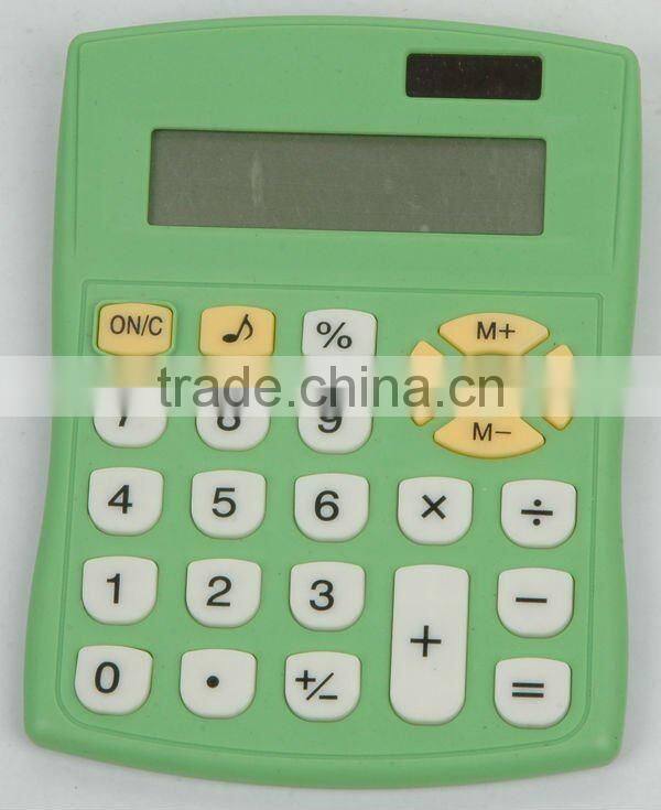 Plastic electronic solar desktop office calculator