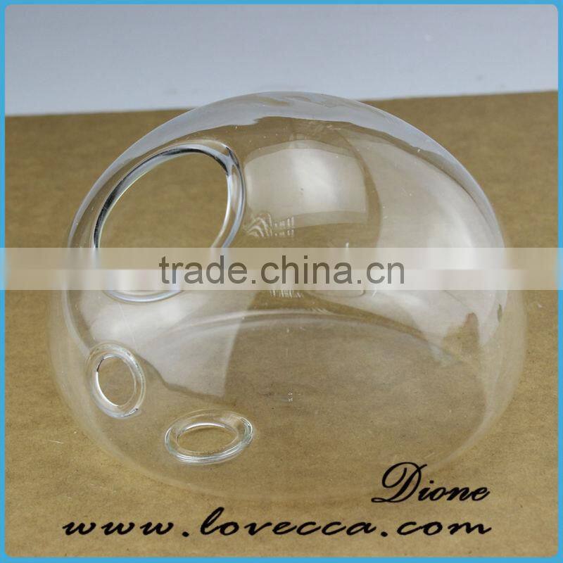 Hanging glass terrarium/ clear glass terrarium globe/ glass ball terrarium