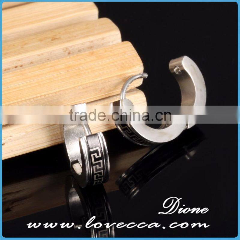 Stainless steel earrings jewelry wholesale hoop earring silver