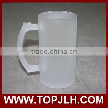 2017 hot selling sublimation 16oz glass beer mug