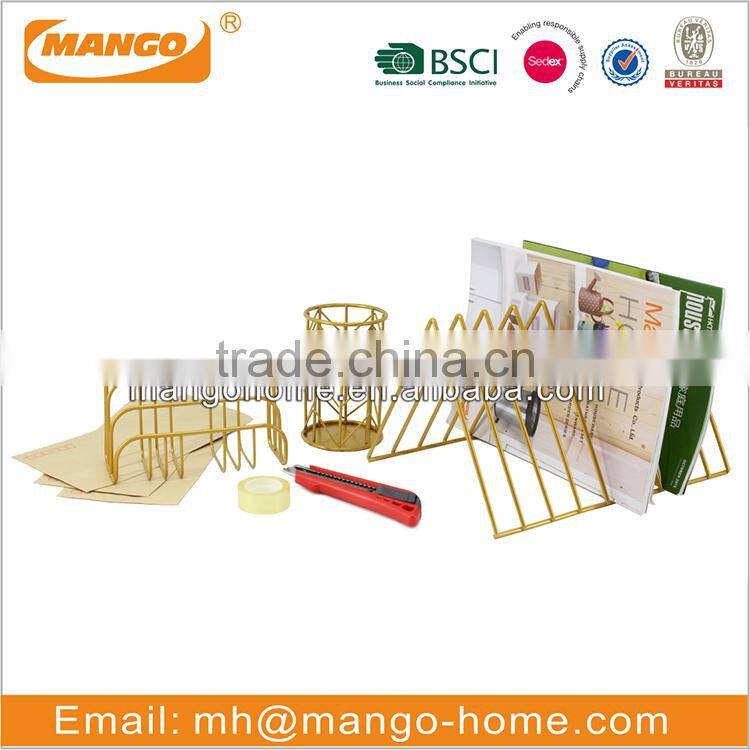 Simple design metal iron wire mesh file tray