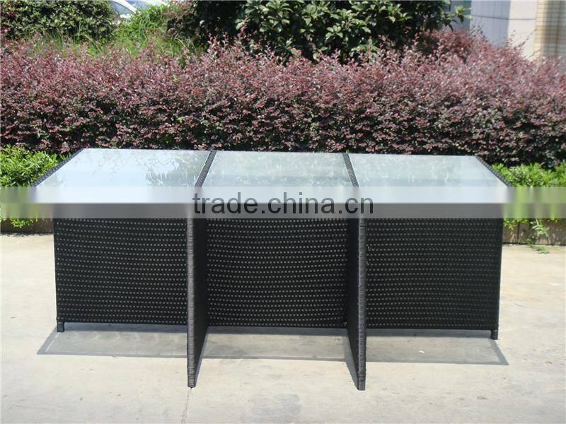 Popular PE Rattan Club Bar Set Outdoor Furniture