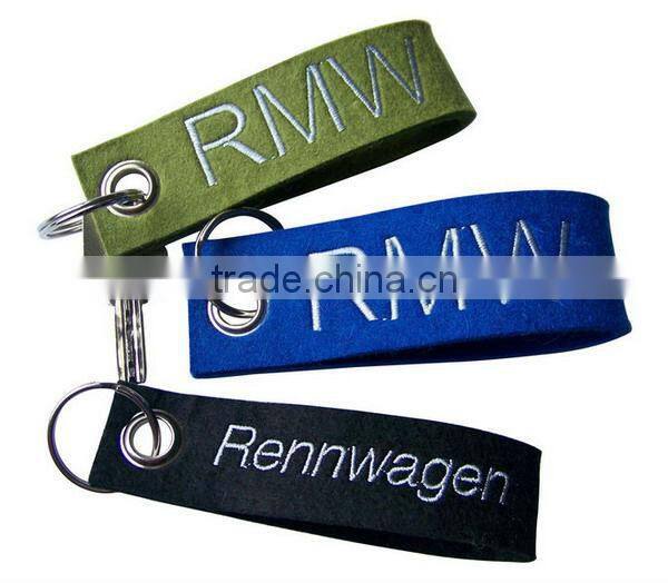 2017 fashion new nonwoven polyester felt custom print design your own key tag hotel room promotion gift OEM ODM China factory