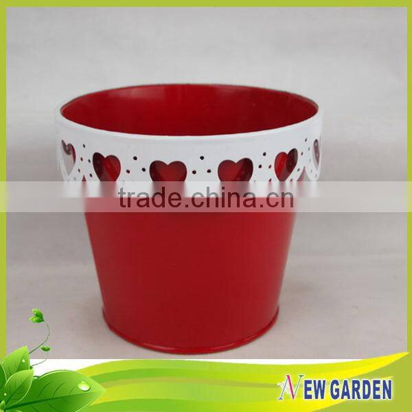 High quality latest design stylish red pot painting designs,plant pot