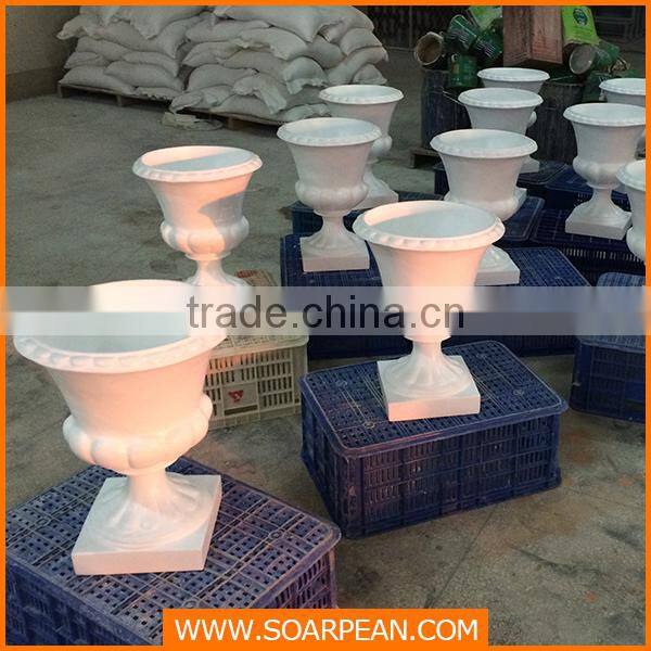 high quality white fiberglass ceramic vase