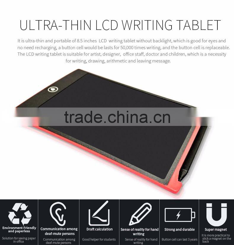 8.5 inches paperless LCD writing board for kids/home/office
