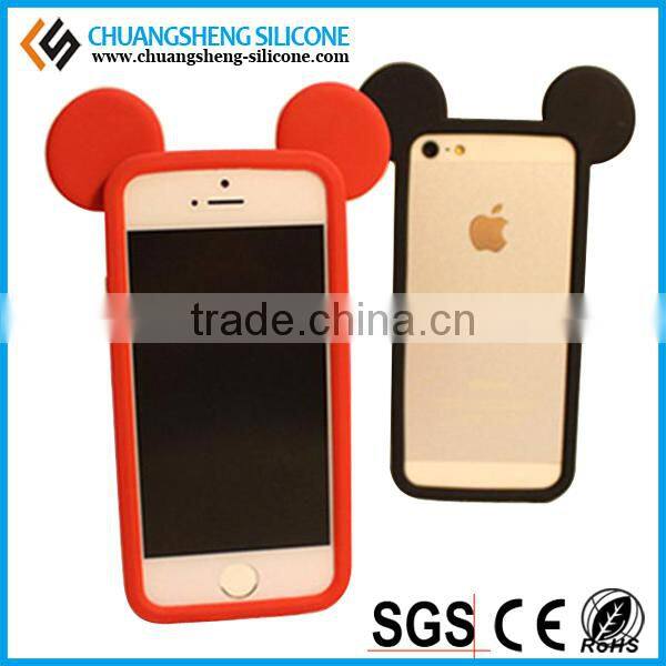 funny ear silicone cell phone sets