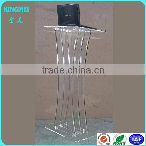 china factory custom coffee color acrylic single book display stand and holder