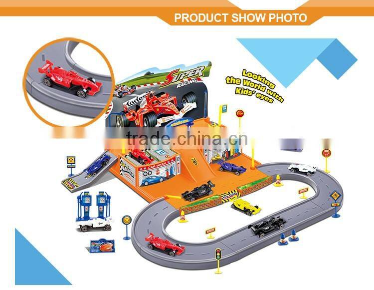 DIY Kid parking toy super garage playset