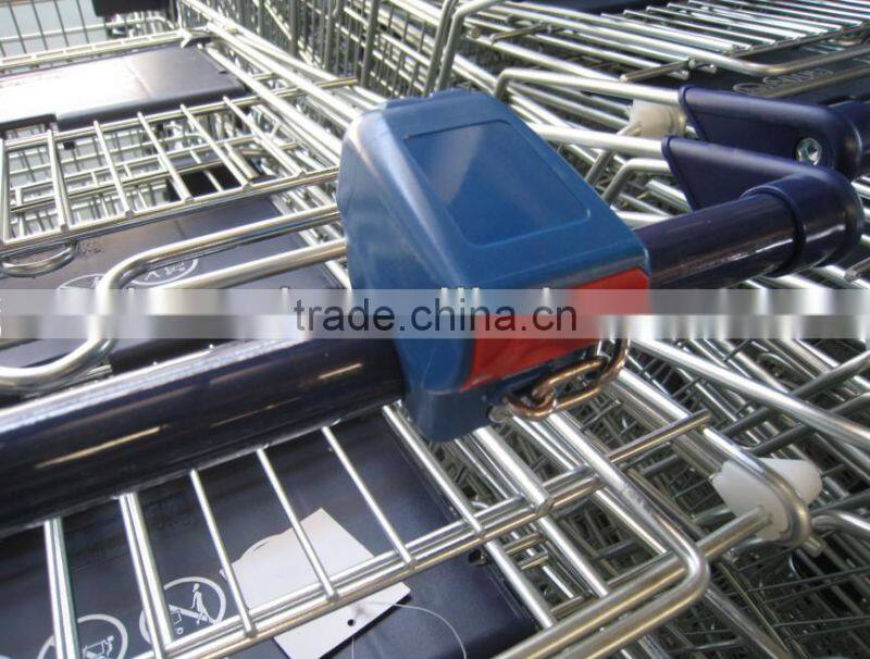 supermarket trolley coin lock,coin operated trolley locks