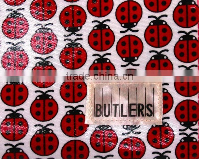 CHILD'S CHILDREN'S PVC COATED COTTON BAG WITH GUSSET - PENGUINS FLYING KITES