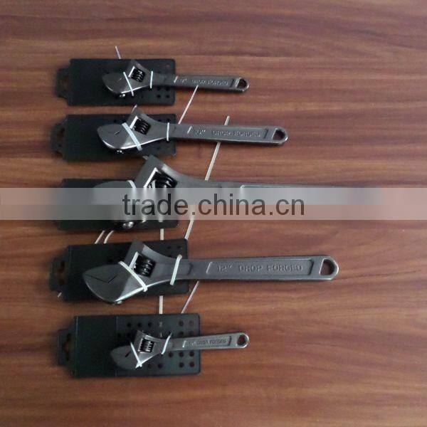 12" Industrial hand tools adjustable wrench/spanner for sale