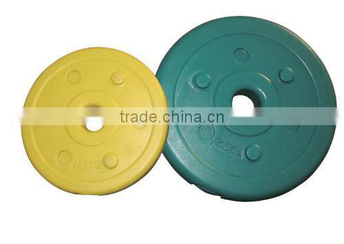 colorful rubber coated bumper plates