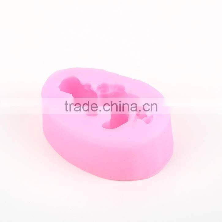 3D Soft Silicone Cake Mold Fondant Decorat Sleeping Baby Silicone Mold Shape Soap Model Custom Silicone Baby Pacifier Mold