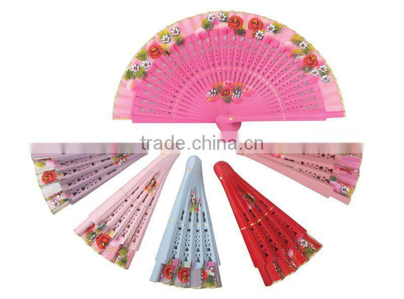 Wedding hand-painted folding fan