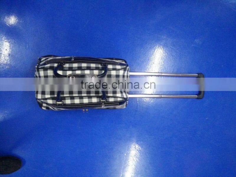 Ployester Nylon Leather Boston Bag with Wheel