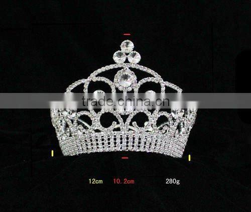 Big Pageant Rhinestone Hair Accessoreis Headwear Jewelry Fashion Women Tiaras