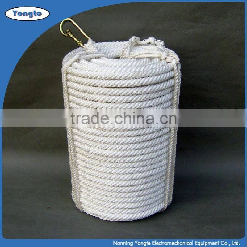 White manufacture packaging handbag braided polypropylene rope for wholesale