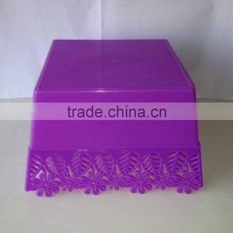 plastic empty hollow out fruit basket