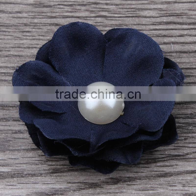 small fabric flower clip for kids hair accessories