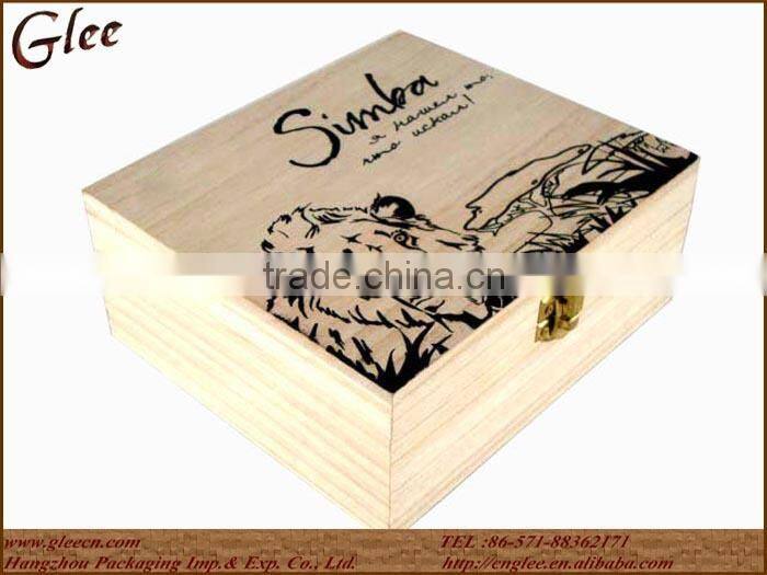 100% Natural Wood Tea Display Box/Case