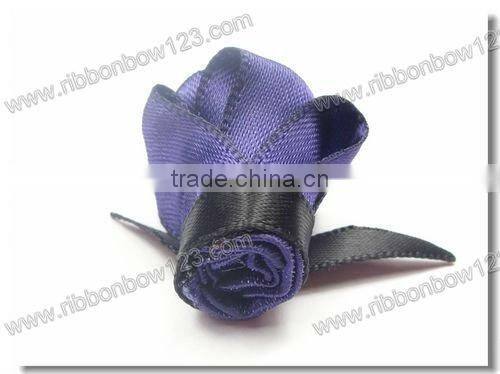 artificial satin ribbon rose