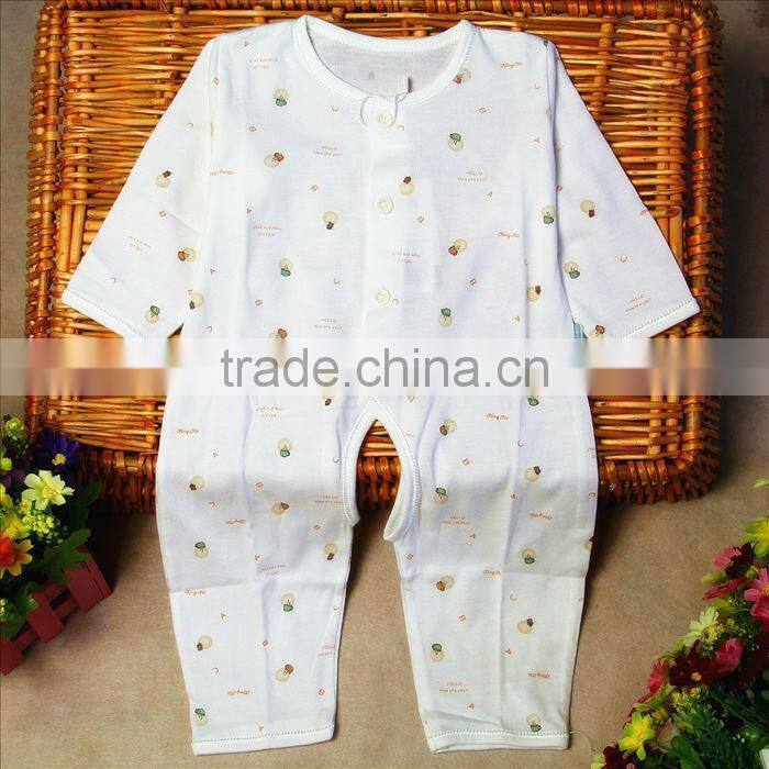 100%cotton white short sleeve baby romper