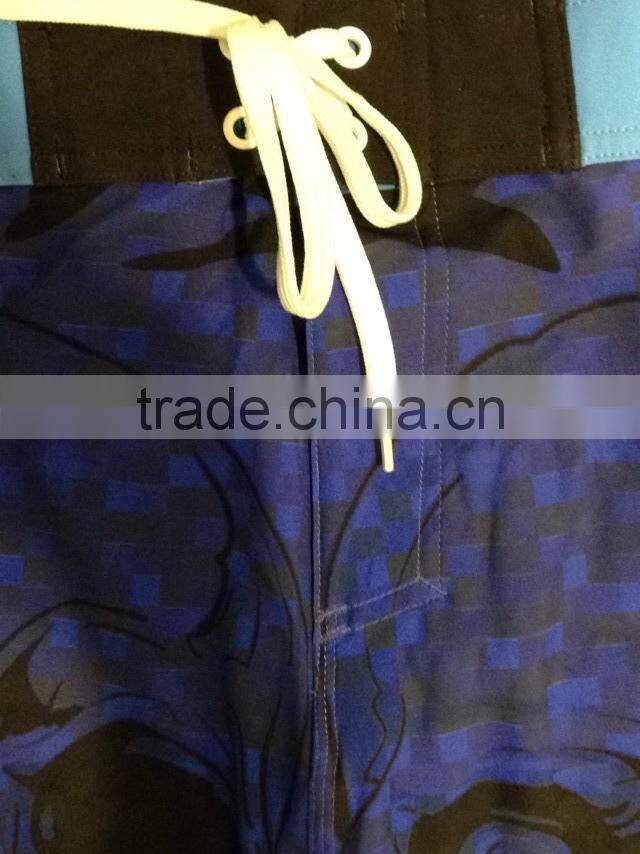 2015 OEM Heat Transfer Printing Mens beach shorts Mens beachwear swimwear