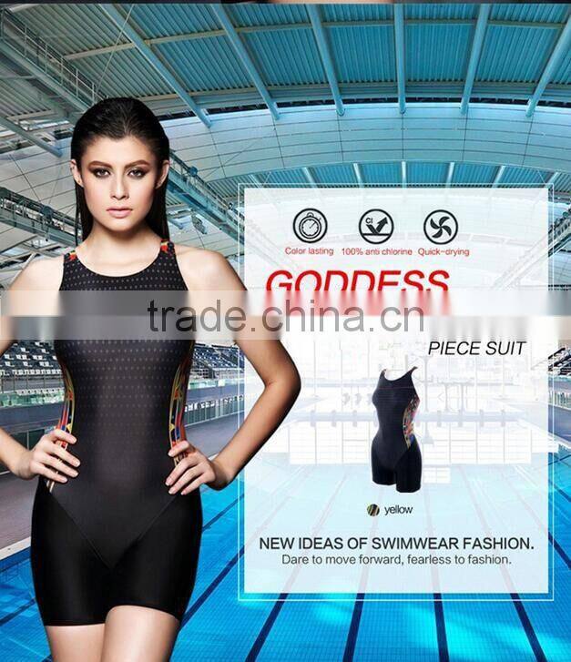 Hot sale shiny colorful swim suit free design sample /sexy girls swimming suits