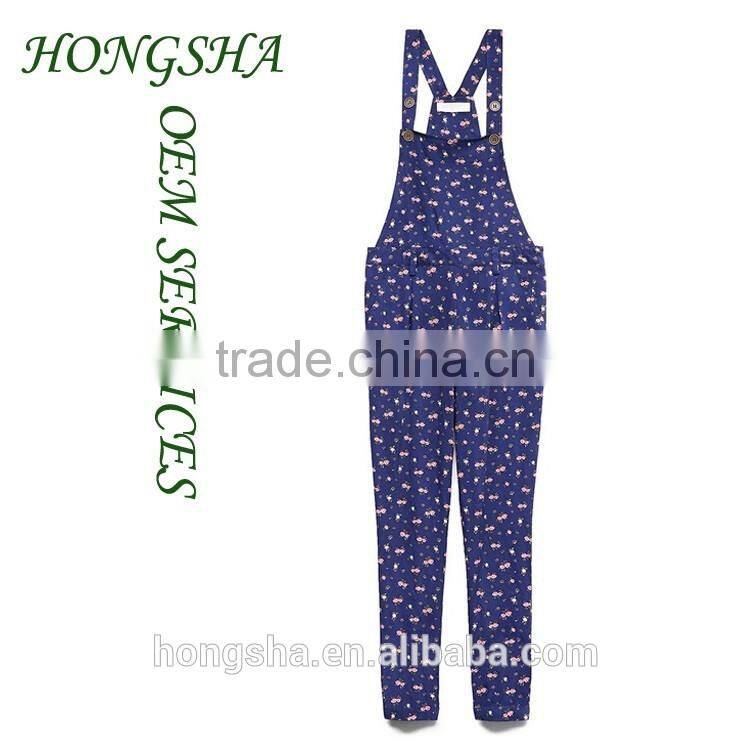 Wholesale Children's Boutique Clothing Floral Rush Overalls Frocks Designs 2016 HSD7377