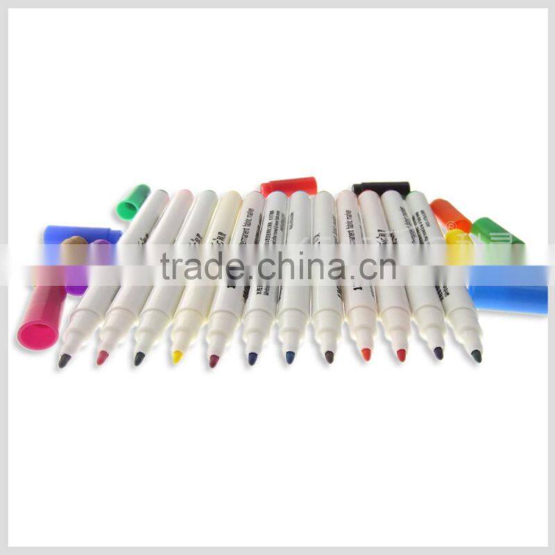 Handkerchief DIY marker in 1.0mm fiber tip permanent non washable 12pcs per poly bag #FM112