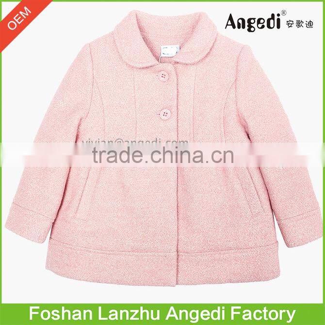 Children Girls Holiday Dress up winter xmas woolen Glitter overcoat