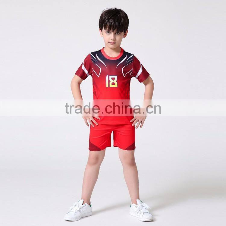 Subliamtion Printing Kids Soccer Jersey, Customized Children Soccer Uniforms