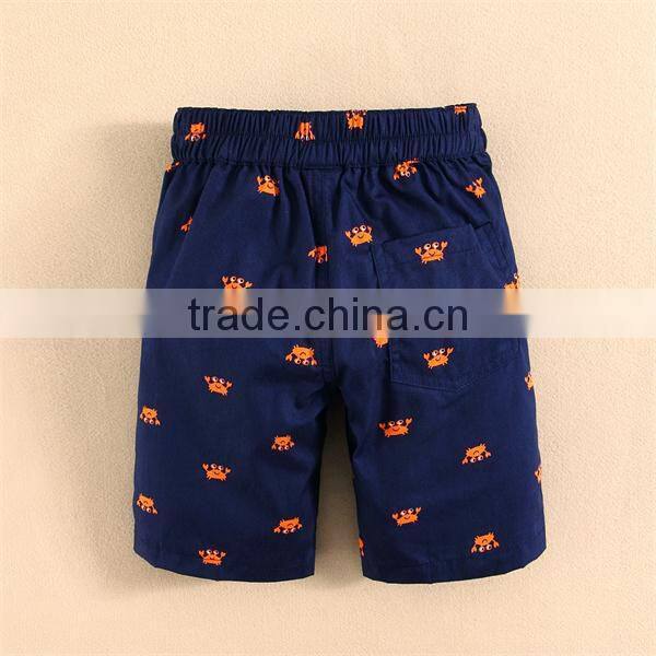Design Crab Boys Pants Supplier 2015 Summer mom and bab Kids Clothing Wholesale