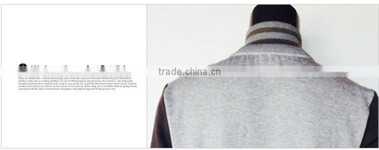 2016 Brand Men Clothing Baseball Jacket Sweatshirt College Sportswear Casual Jackets Slim Fit Fleece Jacket