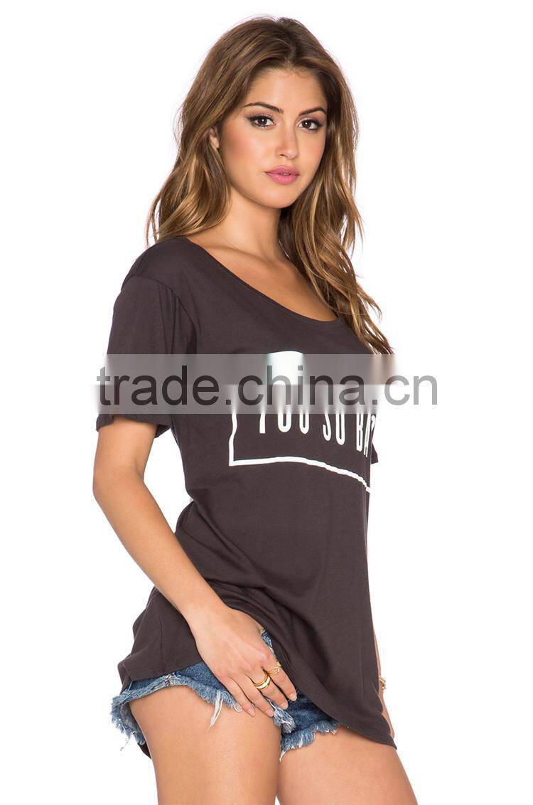 Factory price tee shirt oem printed 60% cotton 40% polyester t-shirts