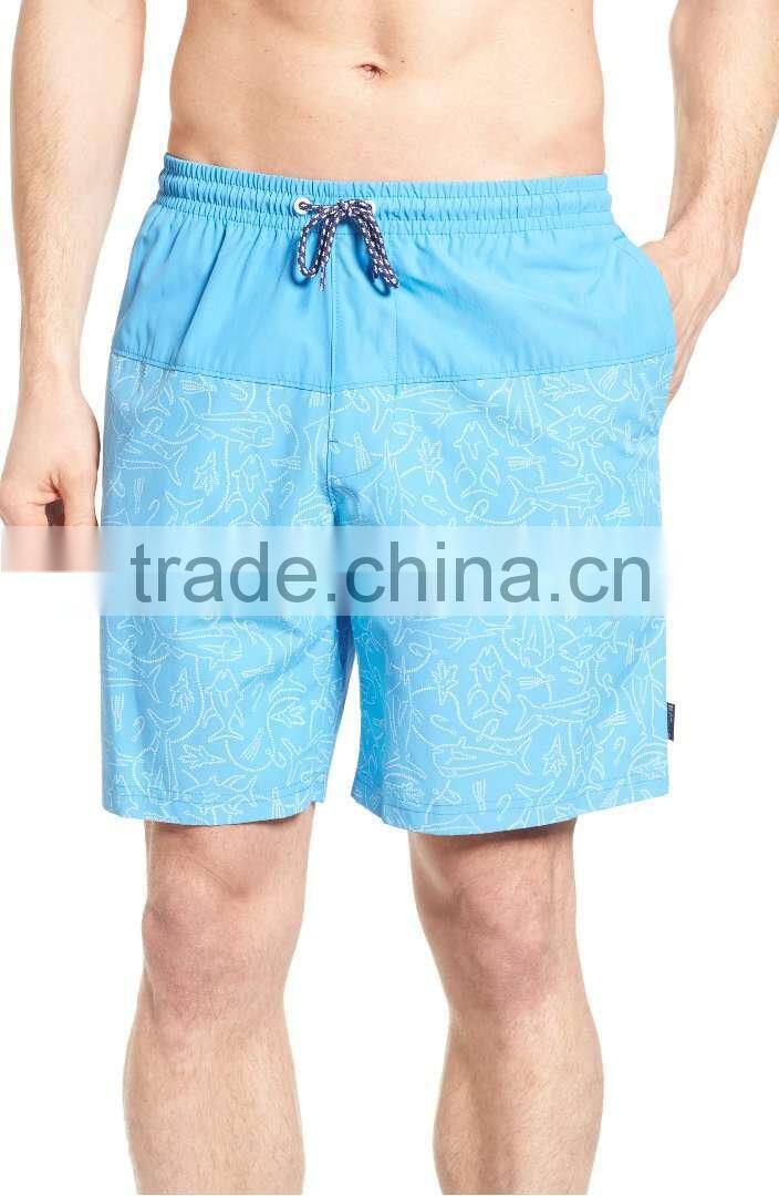 MGOO Wholesale Silk Printing Gym Sports Shorts Quick Dry Mens Drawstring Short Pants