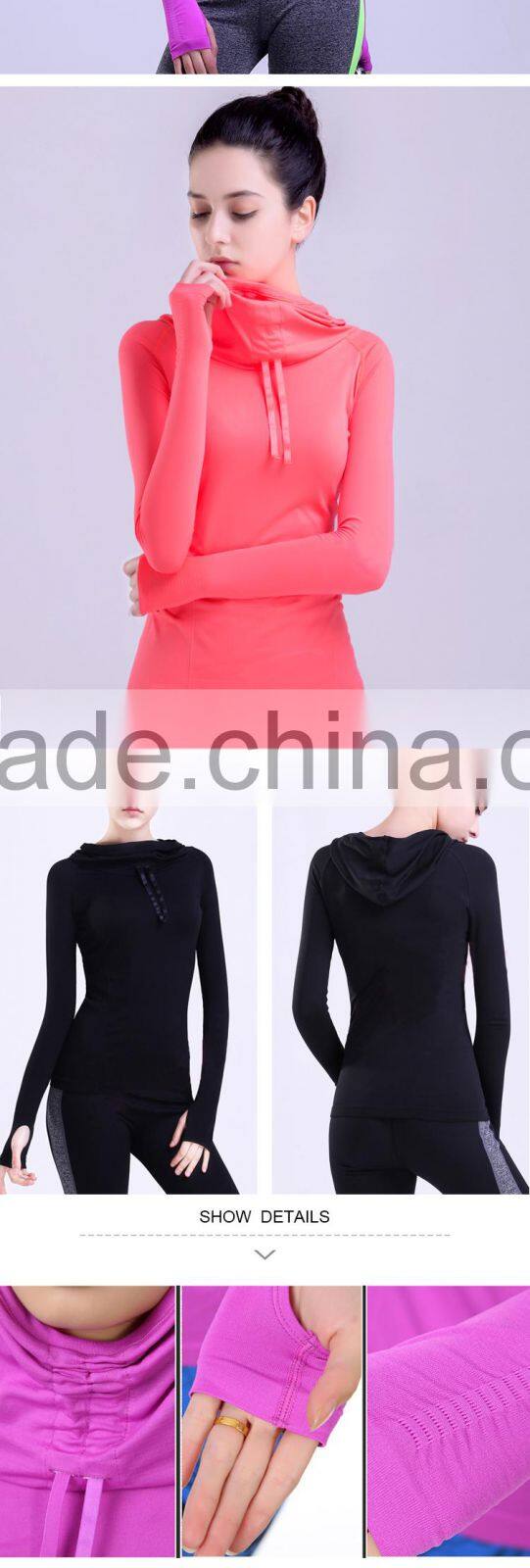 Hsz-105 Top quality ladies gym clothing for yoga and running soild women sports top wear fashion clothing wholesale