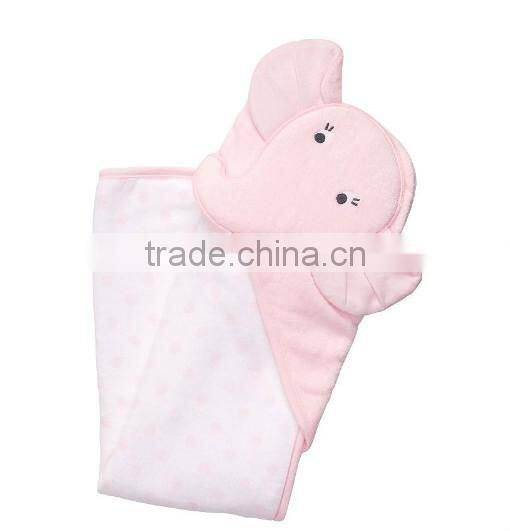 China supplier applique cotton terry swaddle baby blanket organic knitted baby blanket
